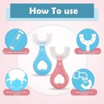 U-Shaped Silicone Toothbrush for Kids & Babies | 360° Full Mouth Cleaning | Soft & Gentle | Ages 2–6 Years | Multicolor | Pack of 2 | Heart Design - Image 5