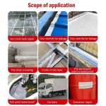 Super Strong Adhesive Waterproof Permanent Repair Aluminum Butyl Tape Rubber Foil Suitable for Roof Leak, surface Crack, Window Sill Gap, Boat Sealing, Home Renovation (5CM) Pack of 1 - Image 5