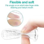 Baby Finger Toothbrush – 100% Silicone Infant Finger Brush for Cleaning & Massaging Gums – BPA Free – Pack of 2 with Storage Case - Image 5