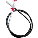 ABS and Stainless Steel Hair Catching, Drain Cleaner Wire Spring Sink Cleaning Stick, Sink Sewer Clog Dredge Remover, Basin Cleaner, Flexible Grabber Pickup Tool, Retractable Cable (160cm ; Red)