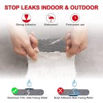 Super Strong Adhesive Waterproof Permanent Repair Aluminum Butyl Tape Rubber Foil Suitable for Roof Leak, surface Crack, Window Sill Gap, Boat Sealing, Home Renovation (5CM) Pack of 1 - Image 3