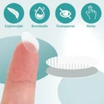 Nivrutti Ear Lobe Support Patch | Strong Invisible Ear Lobe Tape for Heavy Earrings | Transparent Ear Piercing Protection Patch | 30 Count (Pack of 1) - Image 9