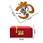 Om Diya Gift Set – Nivrutti Premium Brass Om Diya with Velvet Gift Box for Diwali