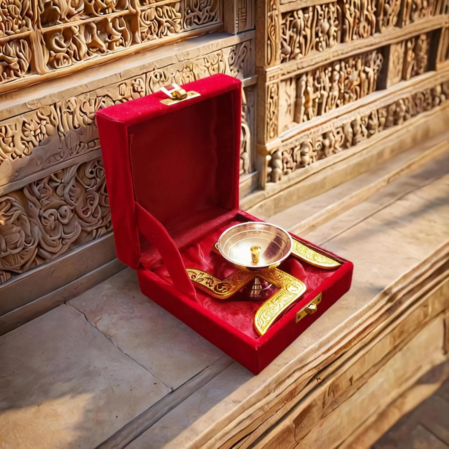 Premium Swastik Diya for Ganesh and Lakshmi Pooja