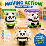 Cute moving panda toy set for children