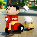 Nivrutti red Shinchan Shiro moving toy