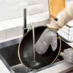 Heavy Duty Wire Dishwashing Gloves for cleaning burnt grease and stubborn stains