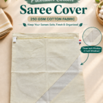 NIVRUTTI premium cotton saree cover with 2-inch cross mesh real product